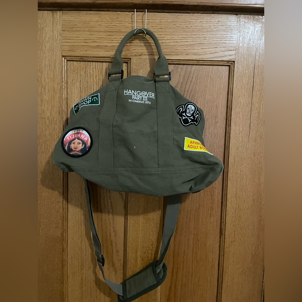 Hangover Part Iii Promotional Army Green Duffel Bag Fun